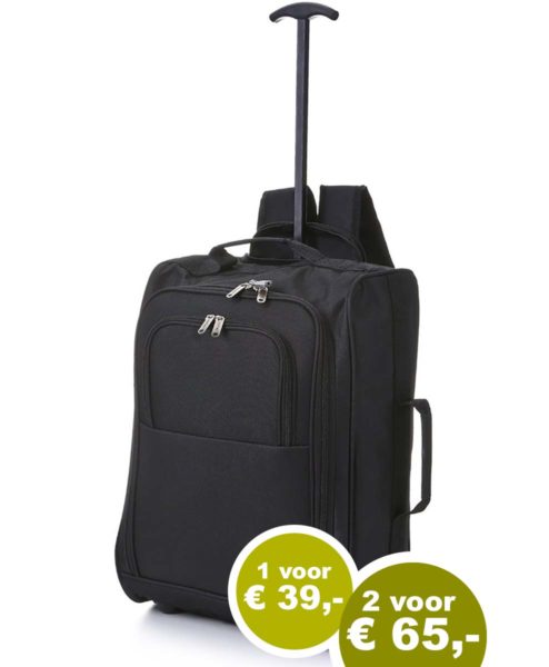 Ventileren olie Minnaar Trolley bag én backpack 55x35x20 (het slimste formaat) - Smartkoffers
